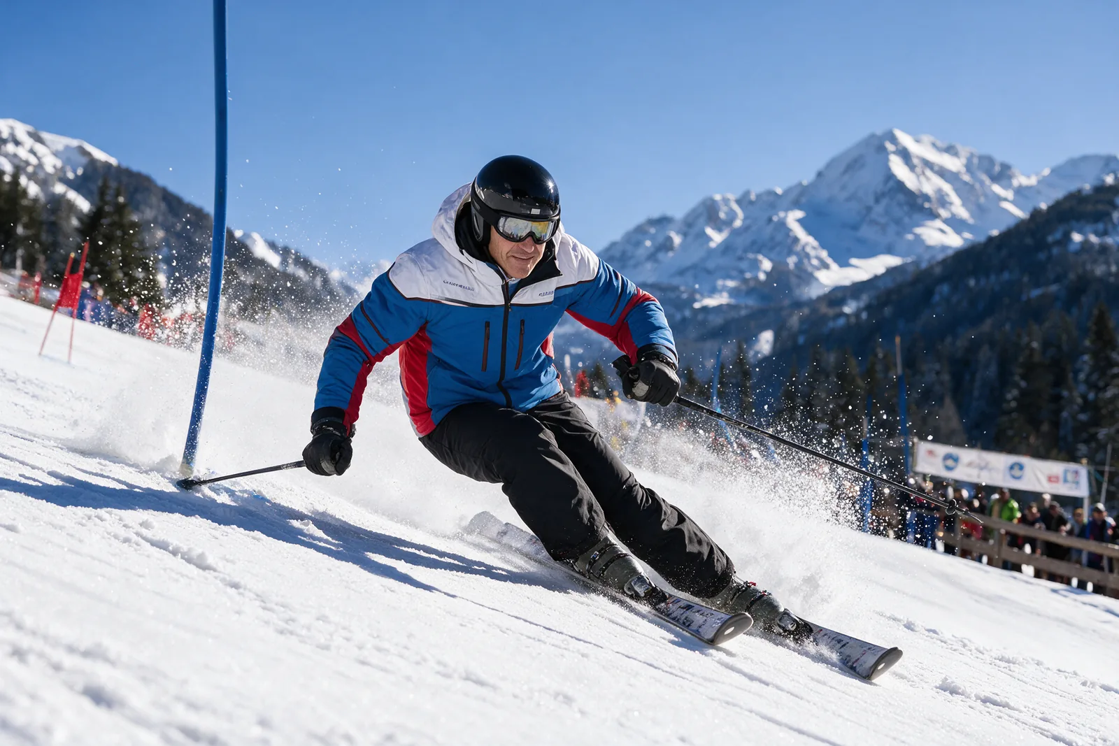VERBIER: Riesenslalom vor Publikum (KI-Bild)